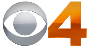 CBS logo next to a large orange number 4.