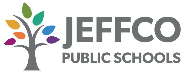 Logo for Jeffco Public Schools featuring a tree with colorful leaves next to the text "JEFFCO PUBLIC SCHOOLS.